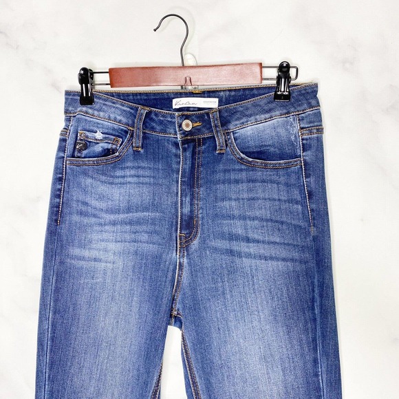 Kancan High Rise Distressed Skinny Jeans Medium Wash Size 28 from Maurice’s - Picture 2 of 8